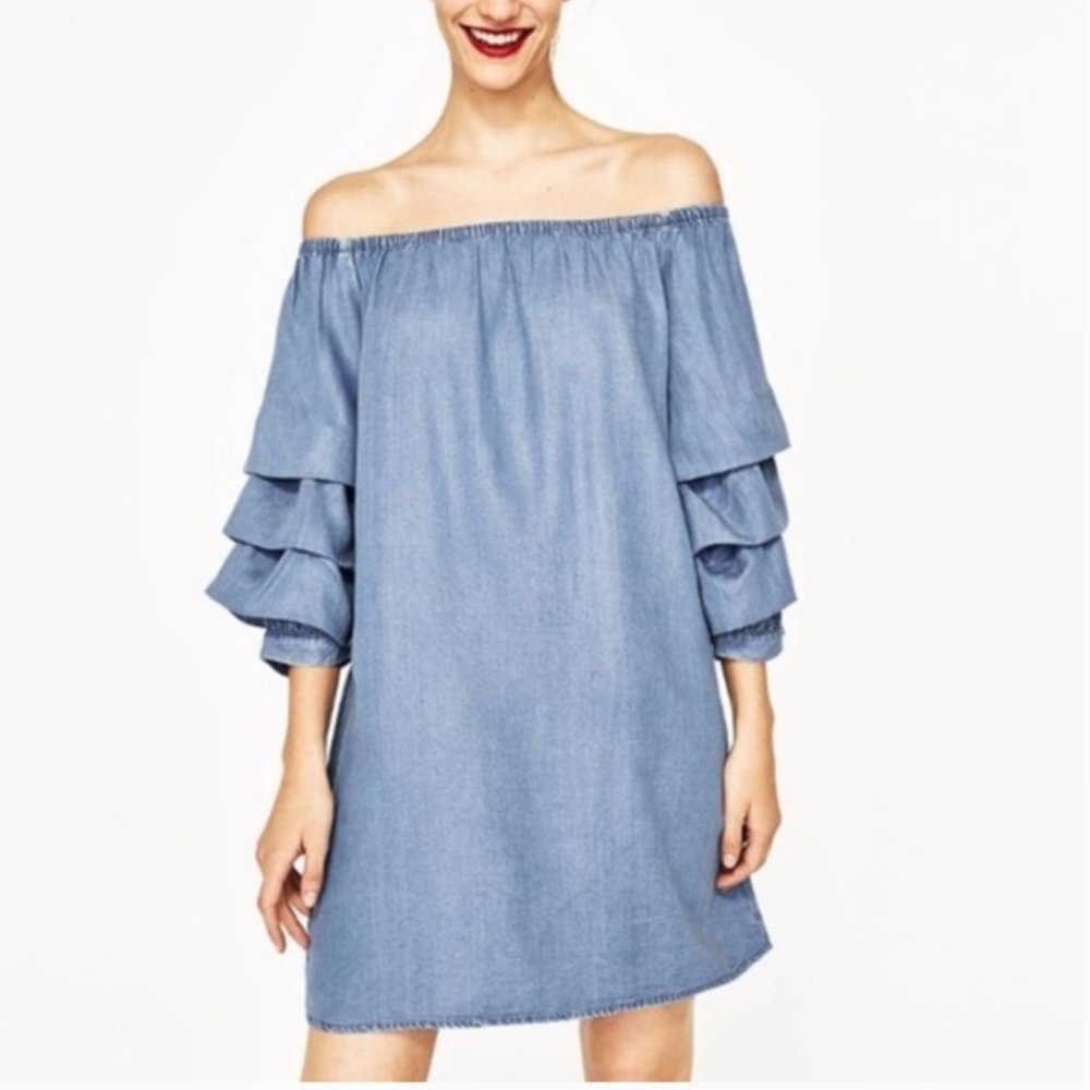 Zara Premium Denim Dress